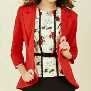 Fine and sandy blazer in Red